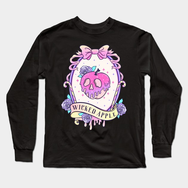 Hot goth summer wicked apple Long Sleeve T-Shirt by Positively Petal Perfect 